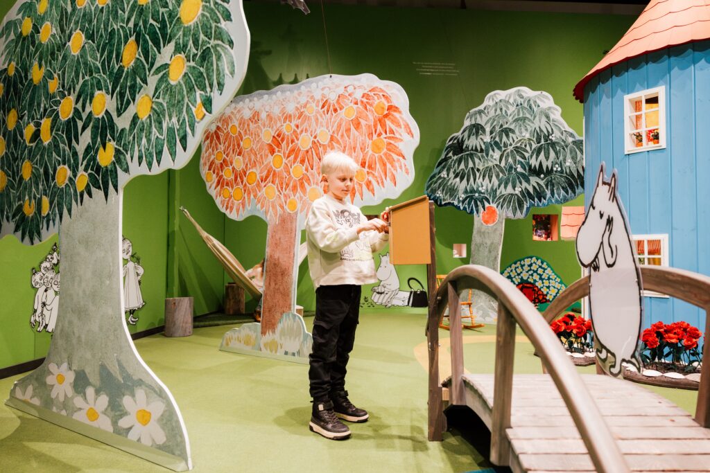 Merikeskus Vellamon muuminäyttely Kotkassa.