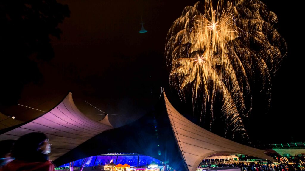 Valojen yö Haminassa syyskuussa